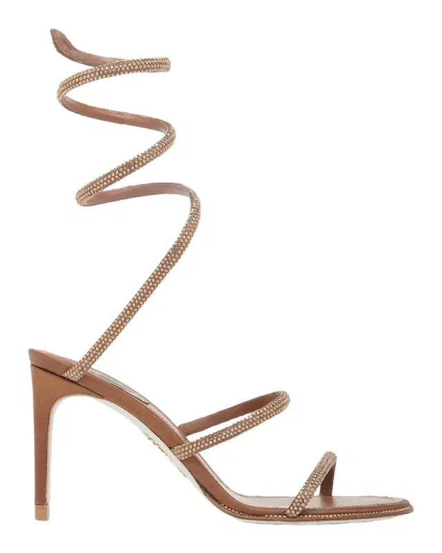 80MM Crystal-Embellished Satin Sandals 80MM Crystal-Embellished Satin Sandals
