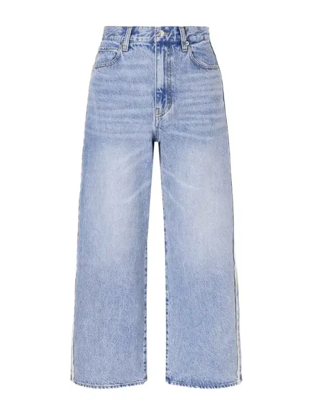 The Crochet Bow Crop High-rise Wide-leg Jeans The Crochet Bow Crop High-rise Wide-leg Jeans