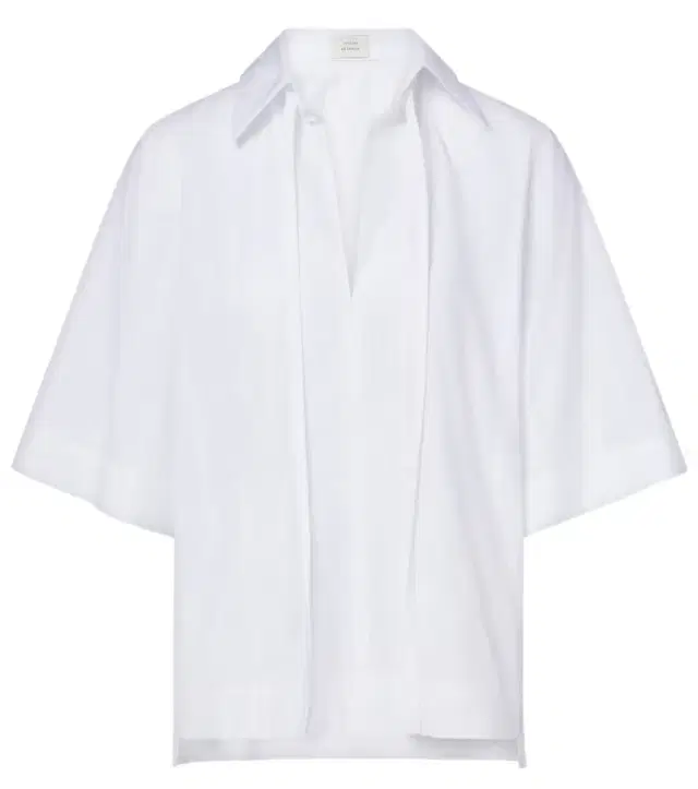 Sofi tie-neck cotton poplin top Sofi tie-neck cotton poplin top