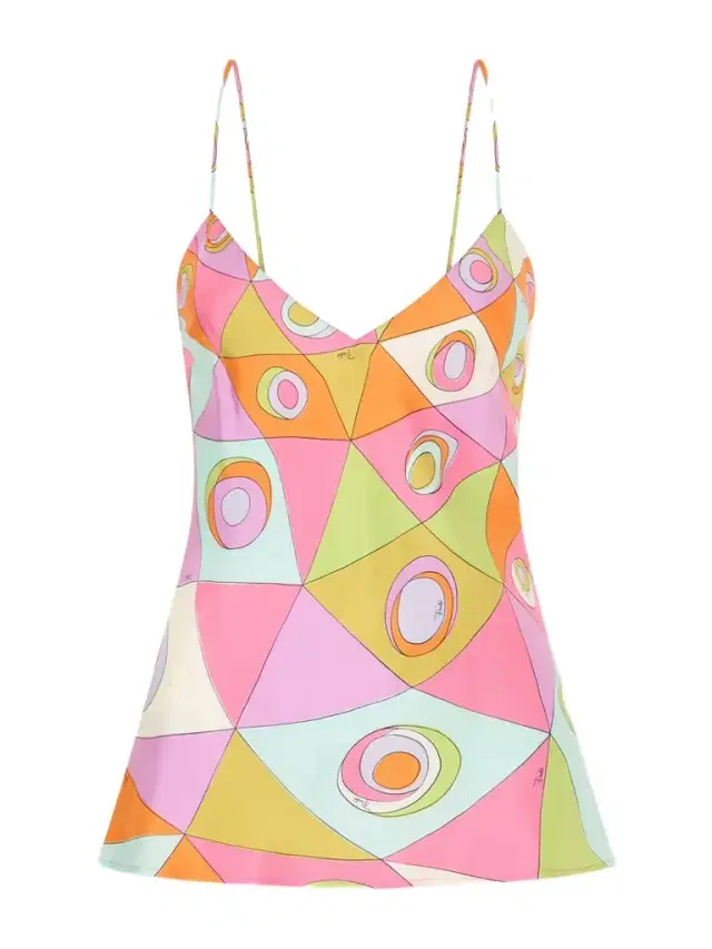 Printed Silk-twill Tank Printed Silk-twill Tank