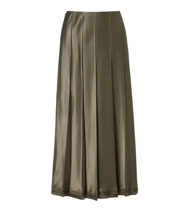 Pleated satin midi skirt Pleated satin midi skirt