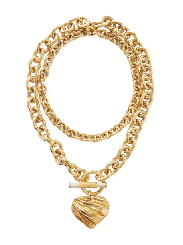 tone And Leather Necklace tone And Leather Necklace