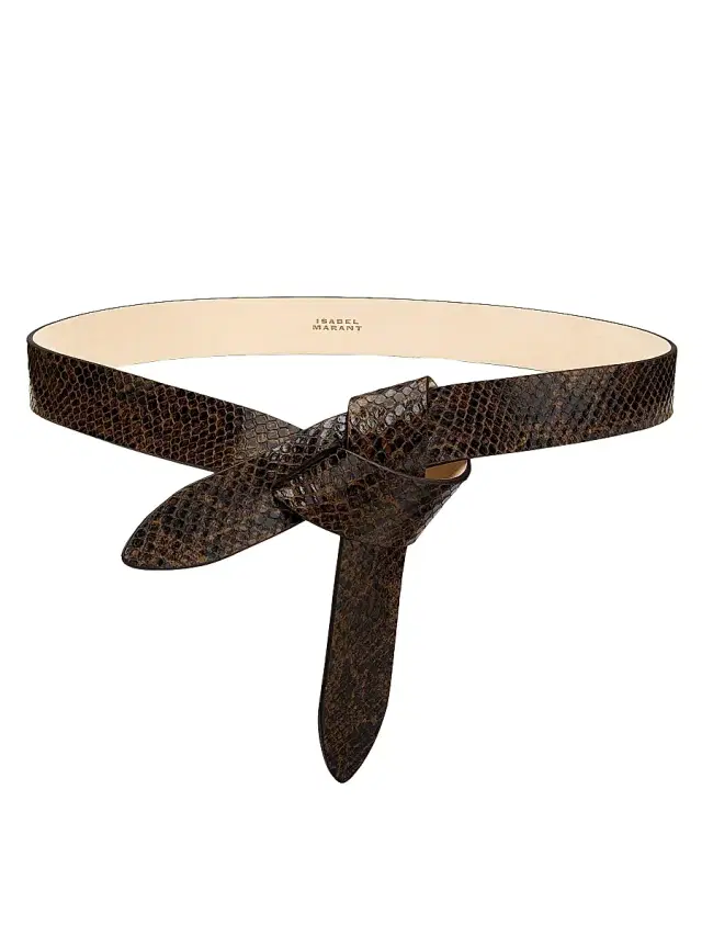 Women's Lecce Reversible Snake-Embossed Leather Belt Women's Lecce Reversible Snake-Embossed Leather Belt