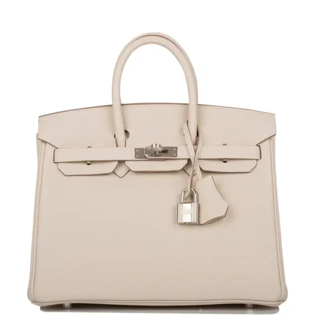 Hermes Craie Togo Birkin 25cm Palladium Hardware Hermes Craie Togo Birkin 25cm Palladium Hardware