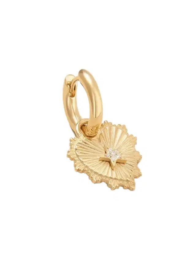 18-karat Gold Diamond Single Earring 18-karat Gold Diamond Single Earring