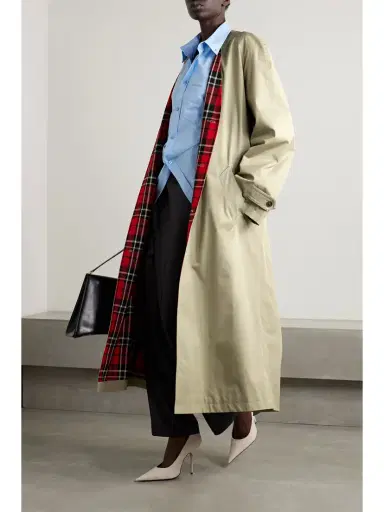 Balenciaga Oversized Belted Cotton-drill Trench Coat | Thumbnail 2 Balenciaga Oversized Belted Cotton-drill Trench Coat | Thumbnail 2