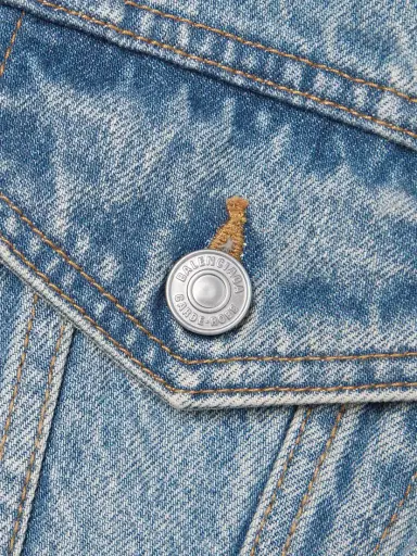 Balenciaga Hourglass Oversized Denim Jacket | Thumbnail 4 Balenciaga Hourglass Oversized Denim Jacket | Thumbnail 4