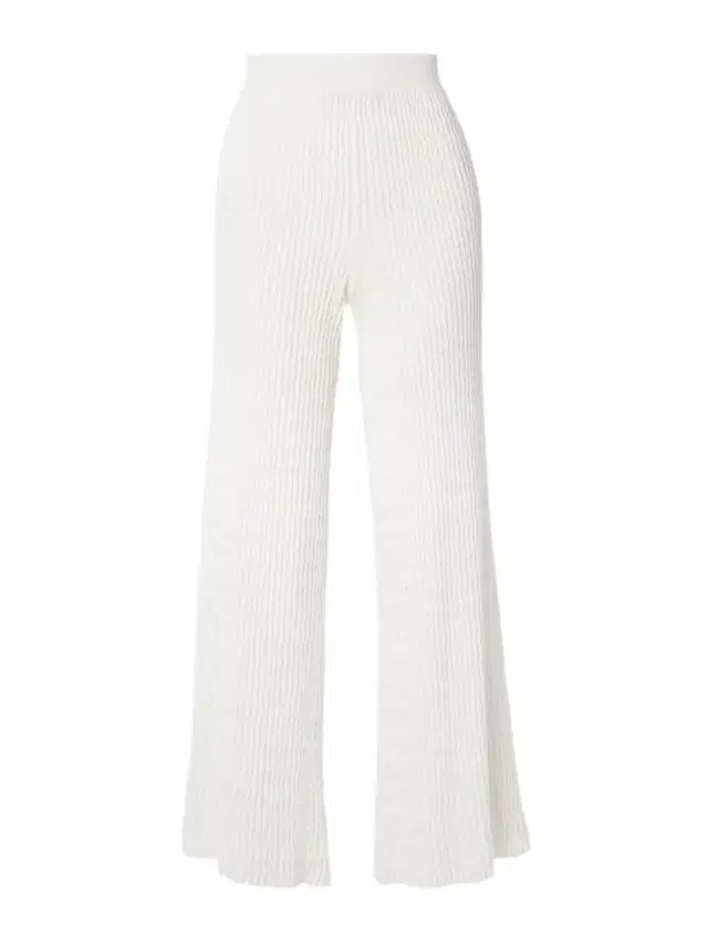 Ribbed Cotton Wide-leg Pants Ribbed Cotton Wide-leg Pants