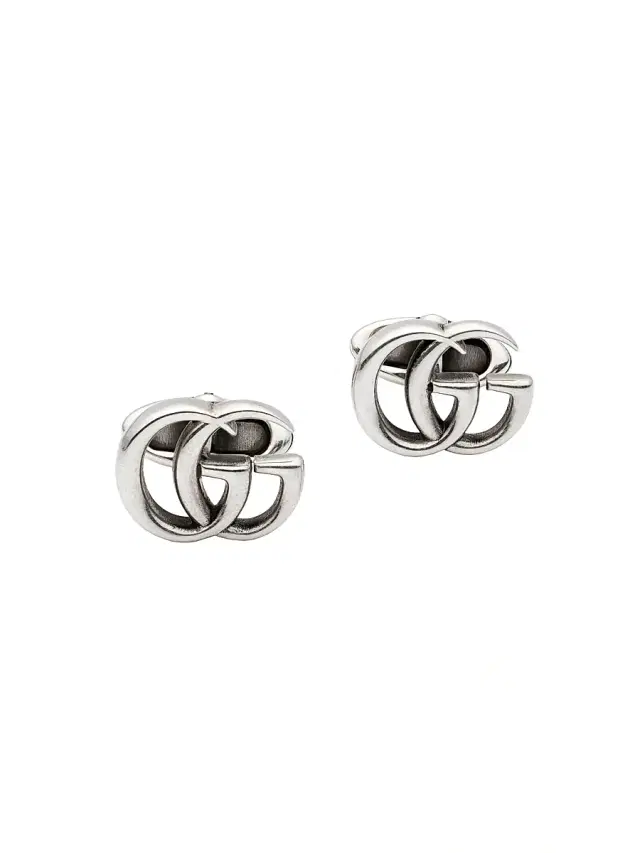 Men's GG Marmont 925 Sterling Silver Cufflinks - Silver Men's GG Marmont 925 Sterling Silver Cufflinks - Silver