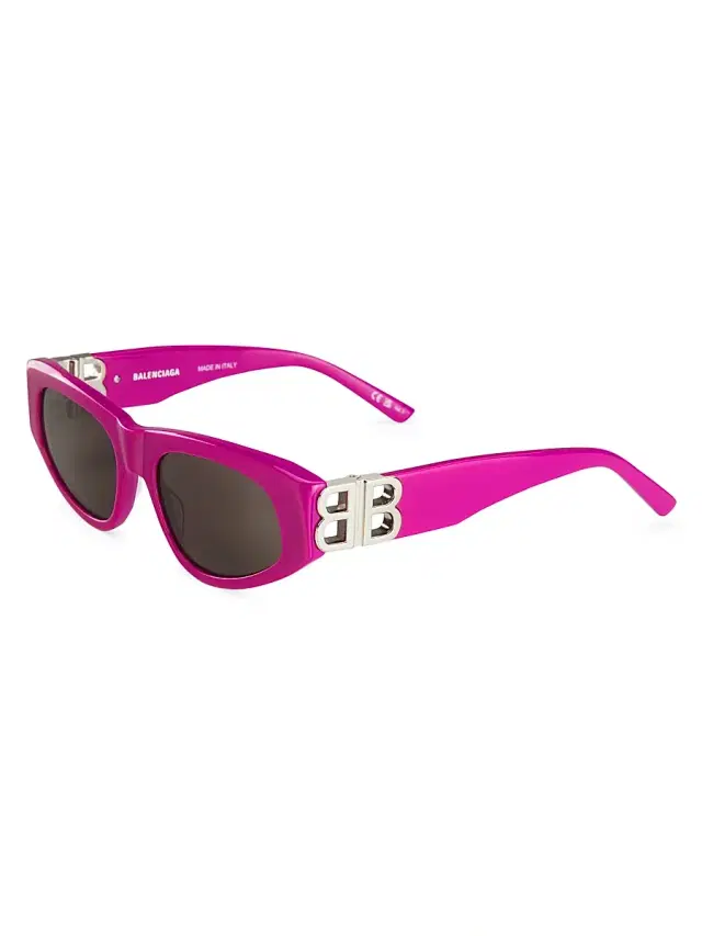 Women's 53MM Narrow Sunglasses - Fuchsia Women's 53MM Narrow Sunglasses - Fuchsia