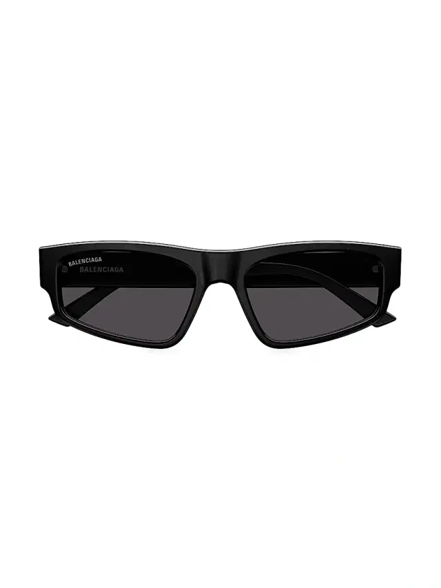 Women's Flat 56MM Rectangular Sunglasses - Black Women's Flat 56MM Rectangular Sunglasses - Black
