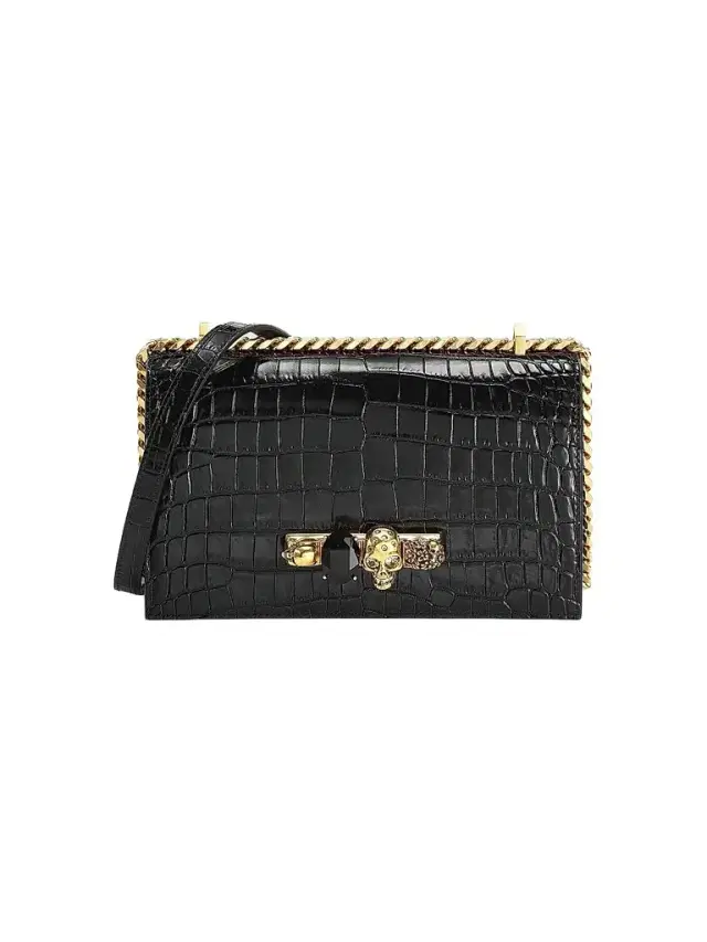 Women's Jewelled Satchel In Leather Women's Jewelled Satchel In Leather