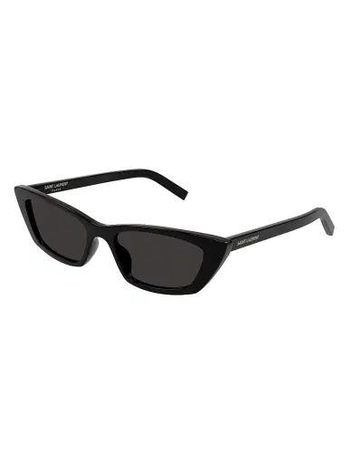 Saint Laurent Women's Fashion Show 52MM Cat-Eye Sunglasses - Black Dark Grey | Thumbnail 1 Saint Laurent Women's Fashion Show 52MM Cat-Eye Sunglasses - Black Dark Grey | Thumbnail 1