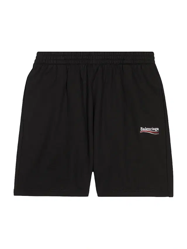 Men's Political Campaign Sweat Shorts - Black White Men's Political Campaign Sweat Shorts - Black White