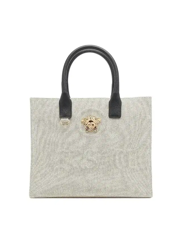 Women's Canvas & Leather Tote Bag - Bianco Women's Canvas & Leather Tote Bag - Bianco
