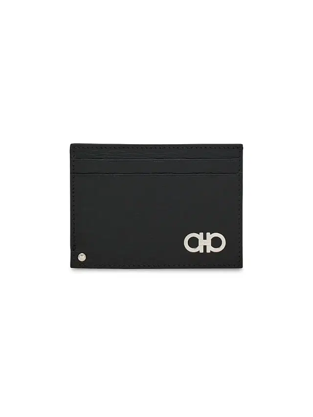 Men's Textured Leather Card Case Men's Textured Leather Card Case