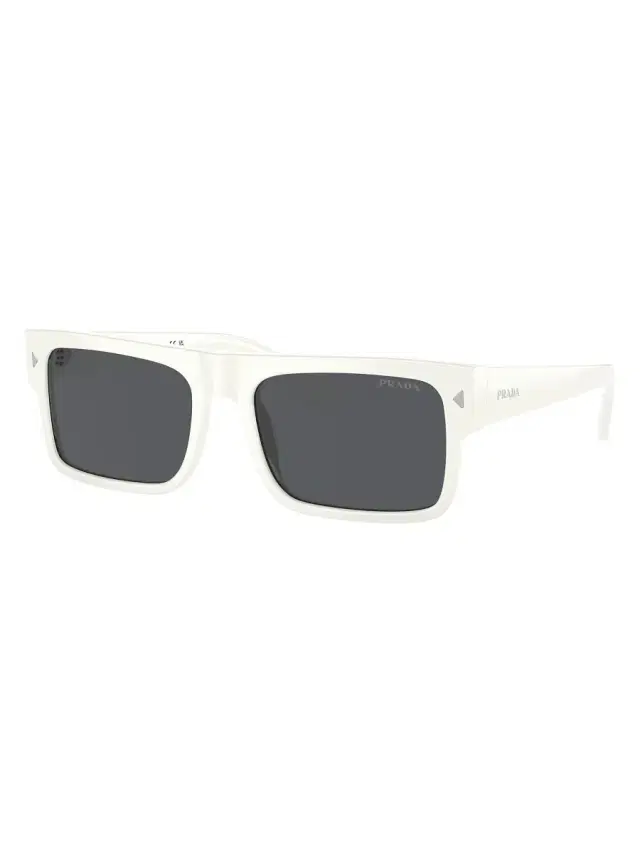 Men's 59MM Rectangular Sunglasses - White Smoke Men's 59MM Rectangular Sunglasses - White Smoke