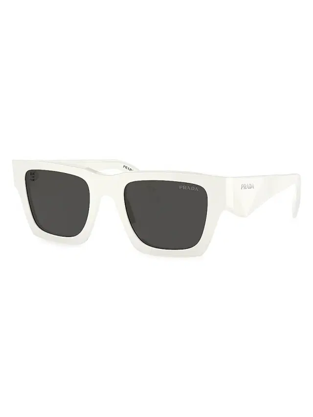 Men's Symbole 0PR A06SF 54MM Pillow Sunglasses - White Smoke Men's Symbole 0PR A06SF 54MM Pillow Sunglasses - White Smoke