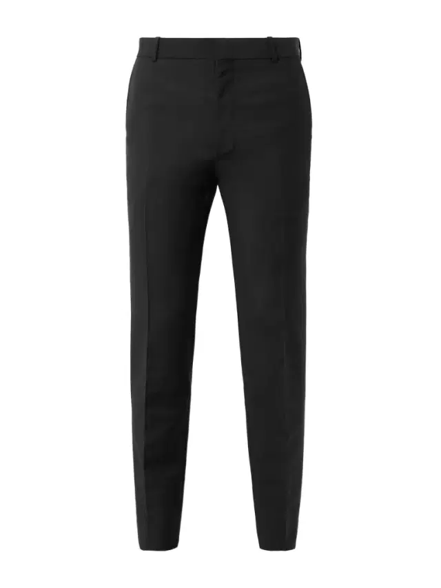 Slim-Fit Pleated Wool and Mohair-Blend Suit Trousers - Men Slim-Fit Pleated Wool and Mohair-Blend Suit Trousers - Men