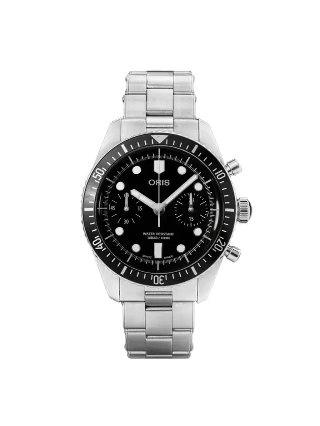 Divers Sixty-Five Automatic Chronograph Stainless Steel Watch, Ref. 01 771 7791 4054-07 8 20 18 - Men Divers Sixty-Five Automatic Chronograph Stainless Steel Watch, Ref. 01 771 7791 4054-07 8 20 18 - Men