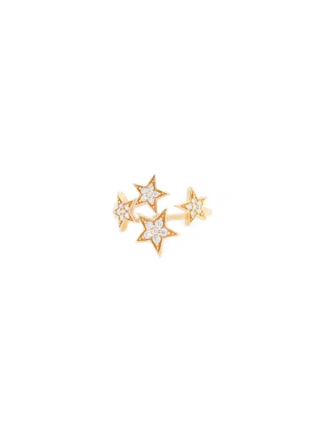 0.19ct Diamond 18K Gold Stars Ring 0.19ct Diamond 18K Gold Stars Ring