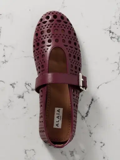 Alaïa Vienne Perforated Leather Ballet Flats | Thumbnail 5 Alaïa Vienne Perforated Leather Ballet Flats | Thumbnail 5