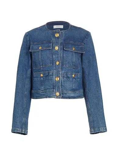 A.L.C. Women's Cleo Denim Jacket - Medium Wash | Thumbnail 1 A.L.C. Women's Cleo Denim Jacket - Medium Wash | Thumbnail 1
