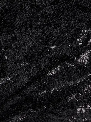 L'AGENCE Women's Emmelina Lace Tieneck Blouse - Black | Thumbnail 7 L'AGENCE Women's Emmelina Lace Tieneck Blouse - Black | Thumbnail 7