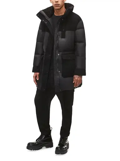 Moose Knuckles Men's Little Rapids Down Bomber Jacket - Black | Thumbnail 2 Moose Knuckles Men's Little Rapids Down Bomber Jacket - Black | Thumbnail 2