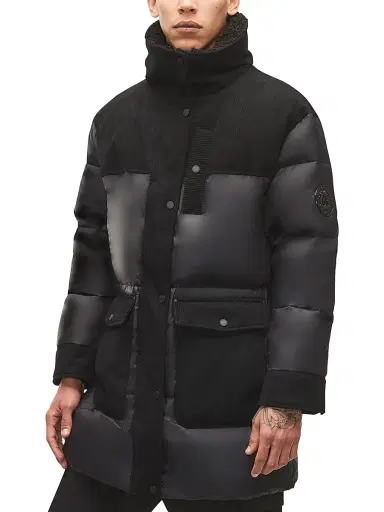 Moose Knuckles Men's Little Rapids Down Bomber Jacket - Black | Thumbnail 1 Moose Knuckles Men's Little Rapids Down Bomber Jacket - Black | Thumbnail 1