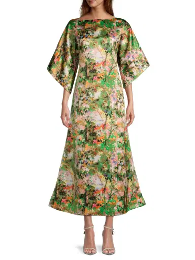 Frances Valentine Women's Spinnaker Painterly Maxi Dress | Thumbnail 2 Frances Valentine Women's Spinnaker Painterly Maxi Dress | Thumbnail 2