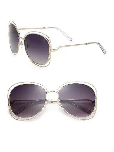 Chloé Women's Carlina 60MM Butterfly Metal Sunglasses - Sunflower | Thumbnail 1 Chloé Women's Carlina 60MM Butterfly Metal Sunglasses - Sunflower | Thumbnail 1