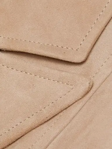 L'AGENCE Women's Arbor Suede Wrap Vest Top - Cashew | Thumbnail 7 L'AGENCE Women's Arbor Suede Wrap Vest Top - Cashew | Thumbnail 7