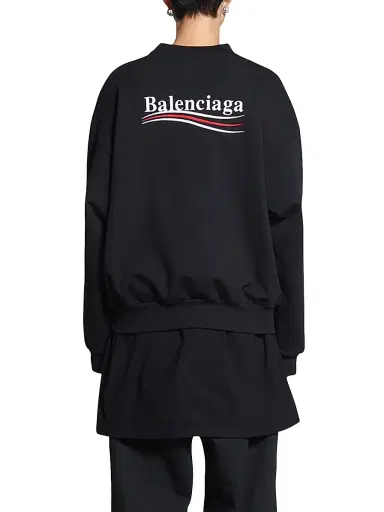Balenciaga Political Campaign Sweatshirt Regular Fit - Black | Thumbnail 6 Balenciaga Political Campaign Sweatshirt Regular Fit - Black | Thumbnail 6