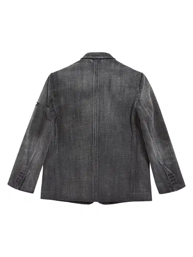 Balenciaga Men's Washed Jacket - Black Faded | Thumbnail 2 Balenciaga Men's Washed Jacket - Black Faded | Thumbnail 2