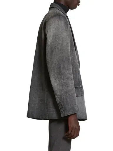Balenciaga Men's Washed Jacket - Black Faded | Thumbnail 4 Balenciaga Men's Washed Jacket - Black Faded | Thumbnail 4