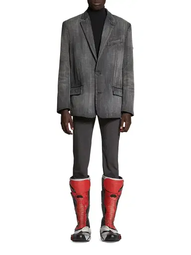 Balenciaga Men's Washed Jacket - Black Faded | Thumbnail 7 Balenciaga Men's Washed Jacket - Black Faded | Thumbnail 7