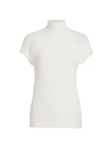 Issey Miyake Women's Wooly Pleats Top - White | Thumbnail 7 Issey Miyake Women's Wooly Pleats Top - White | Thumbnail 7