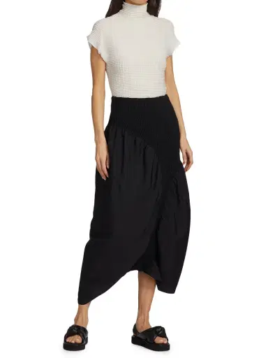 Issey Miyake Women's Wooly Pleats Top - White | Thumbnail 1 Issey Miyake Women's Wooly Pleats Top - White | Thumbnail 1