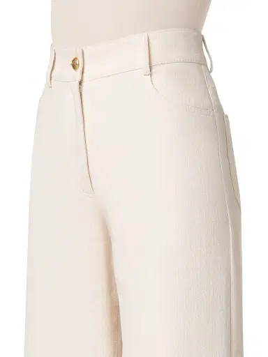 Akris punto Women's Cooper Cotton-Wool Wide-Leg Pants - Cashew | Thumbnail 5 Akris punto Women's Cooper Cotton-Wool Wide-Leg Pants - Cashew | Thumbnail 5