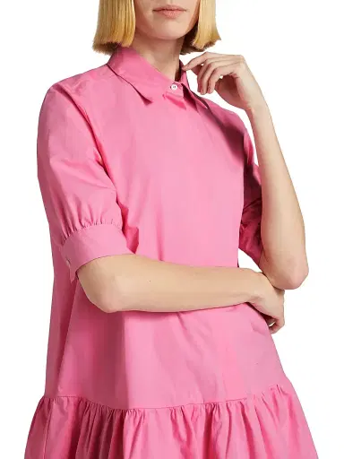 Marella Women's Ebert Poplin Shift Shirtdress - Deep Rose | Thumbnail 6 Marella Women's Ebert Poplin Shift Shirtdress - Deep Rose | Thumbnail 6