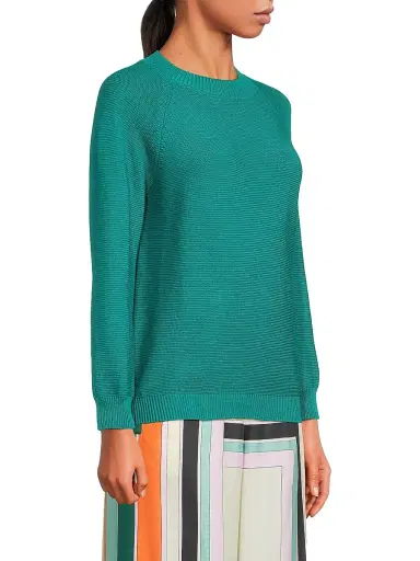 Weekend Max Mara Women's Linz Cotton Sweater - Emerald | Thumbnail 4 Weekend Max Mara Women's Linz Cotton Sweater - Emerald | Thumbnail 4