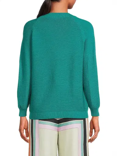 Weekend Max Mara Women's Linz Cotton Sweater - Emerald | Thumbnail 5 Weekend Max Mara Women's Linz Cotton Sweater - Emerald | Thumbnail 5