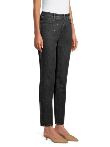 Weekend Max Mara Women's Crystal Embellished Skinny Jeans - Black | Thumbnail 3 Weekend Max Mara Women's Crystal Embellished Skinny Jeans - Black | Thumbnail 3