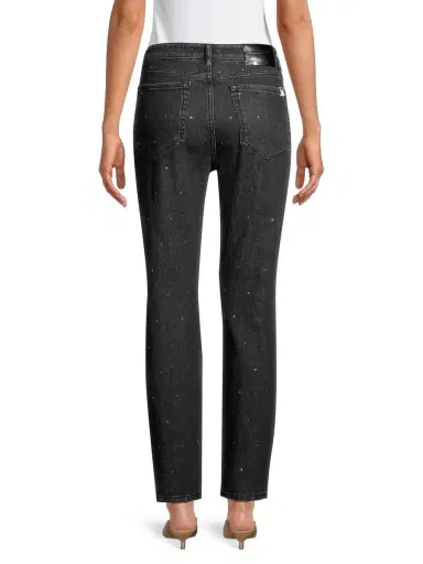 Weekend Max Mara Women's Crystal Embellished Skinny Jeans - Black | Thumbnail 4 Weekend Max Mara Women's Crystal Embellished Skinny Jeans - Black | Thumbnail 4
