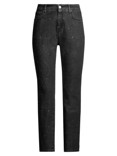 Weekend Max Mara Women's Crystal Embellished Skinny Jeans - Black | Thumbnail 6 Weekend Max Mara Women's Crystal Embellished Skinny Jeans - Black | Thumbnail 6