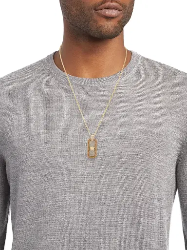 Versace Men's Medusa Goldtone Pendant Necklace - Gold Palladium Black | Thumbnail 2 Versace Men's Medusa Goldtone Pendant Necklace - Gold Palladium Black | Thumbnail 2