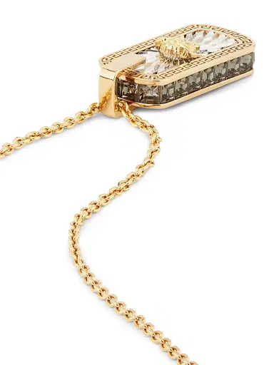 Versace Men's Medusa Goldtone Pendant Necklace - Gold Palladium Black | Thumbnail 4 Versace Men's Medusa Goldtone Pendant Necklace - Gold Palladium Black | Thumbnail 4