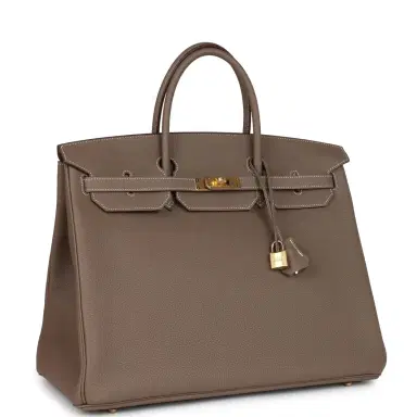 HERMÈS Hermes Birkin 40 Etoupe Togo Gold Hardware | Thumbnail 2 HERMÈS Hermes Birkin 40 Etoupe Togo Gold Hardware | Thumbnail 2