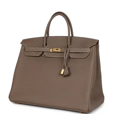 HERMÈS Hermes Birkin 40 Etoupe Togo Gold Hardware | Thumbnail 5 HERMÈS Hermes Birkin 40 Etoupe Togo Gold Hardware | Thumbnail 5